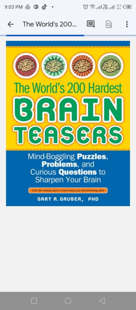 The World's 200 Hardest Brain Teasers- Mind-Boggling Puzzles, Problems, and Curious Questions to Sharpen Your Brain ( kmpiplan )